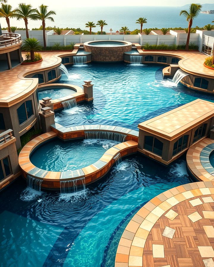 Multi Level Lagoon Pool