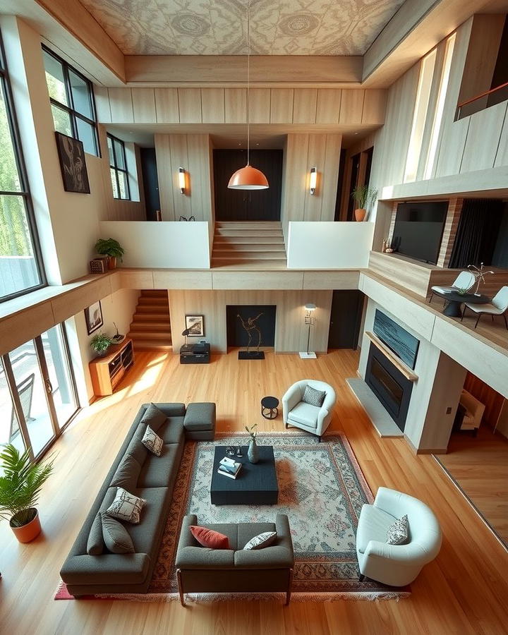 Multi Level Living Room Layout