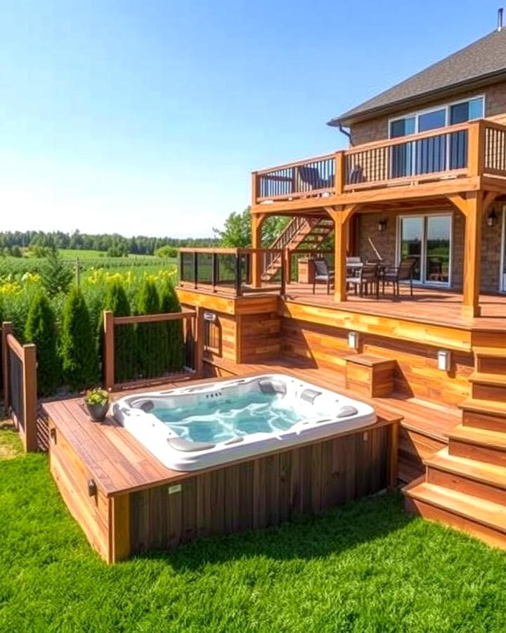 Multi Level Sunken Hot Tub