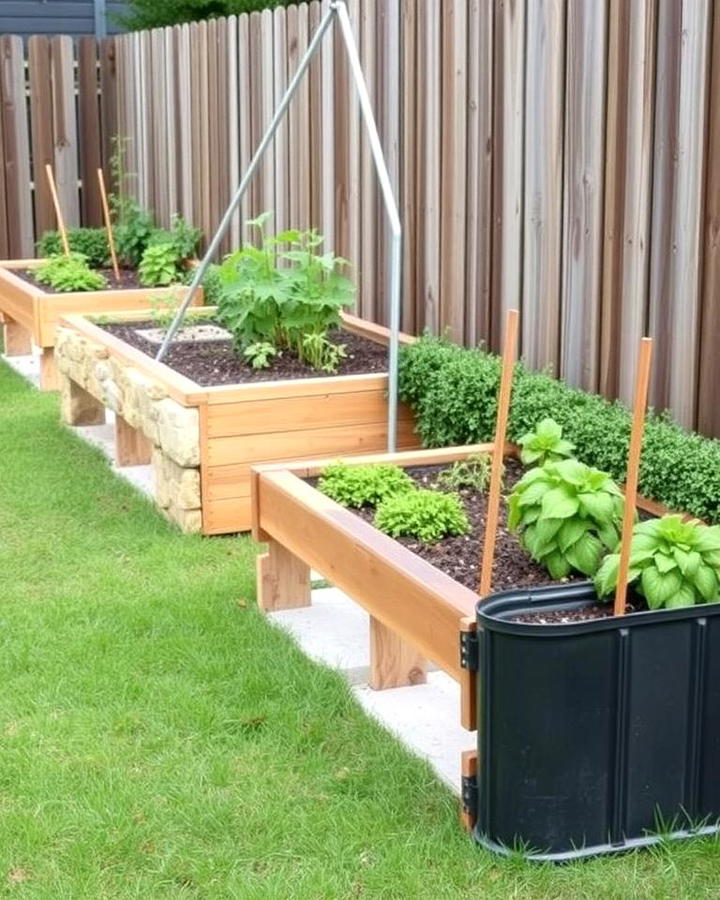 Multi Material Raised Beds