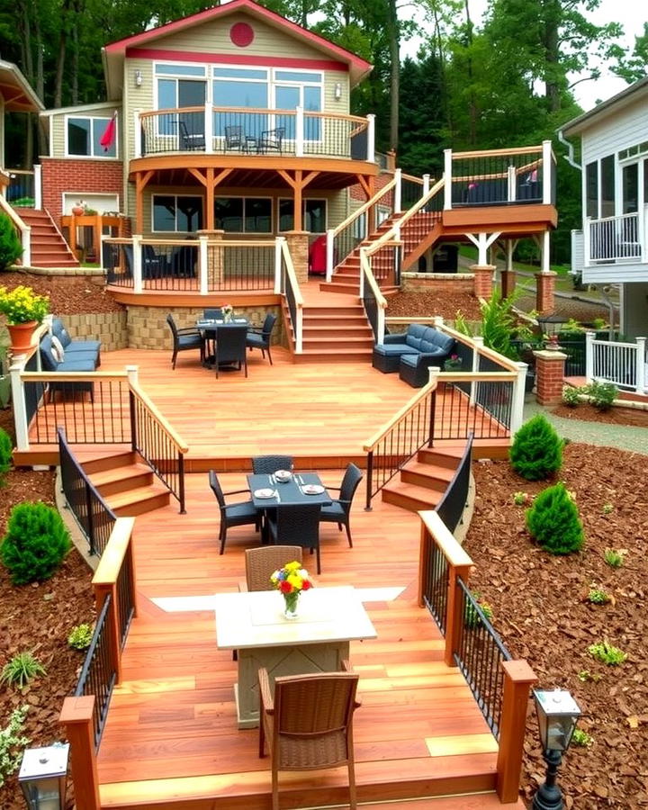 Multi Tiered Deck and Patio