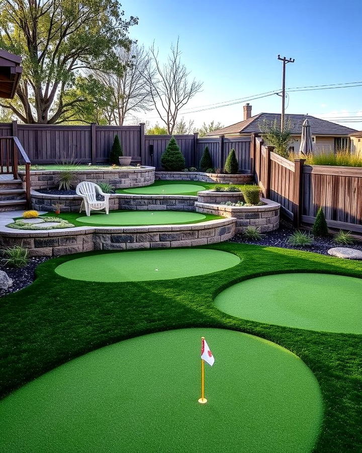 Multi Tiered Putting Green