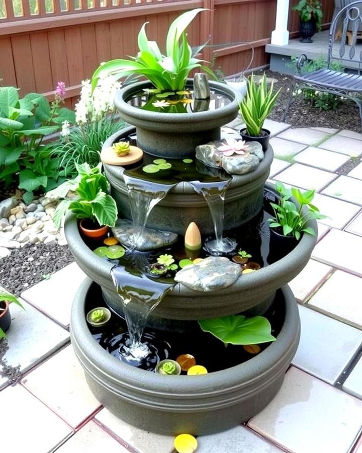 Multi Tiered Raised Garden Pond