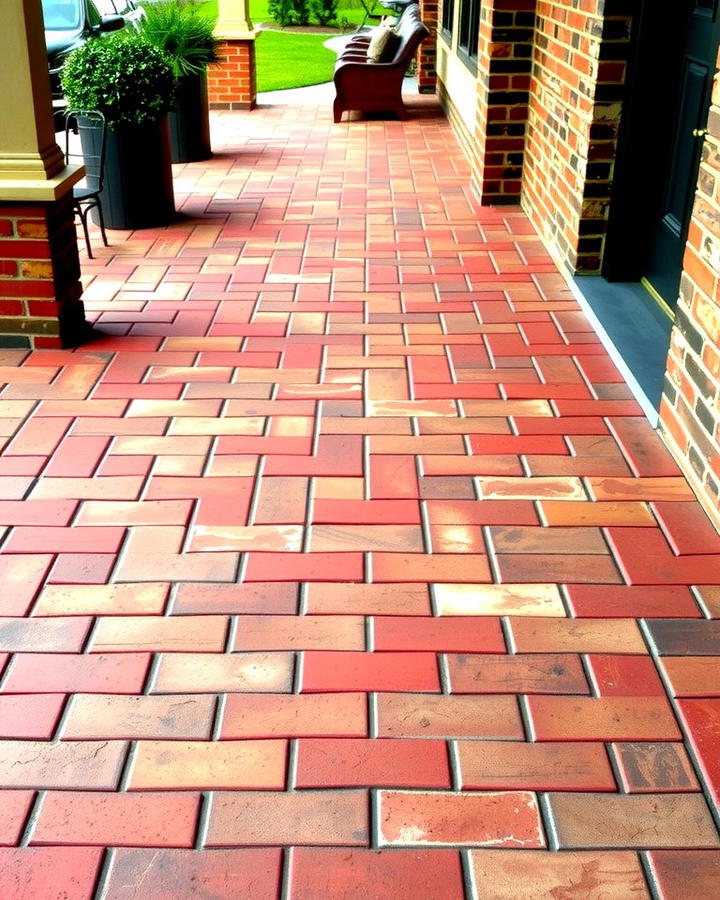 Multi Toned Brick Flooring