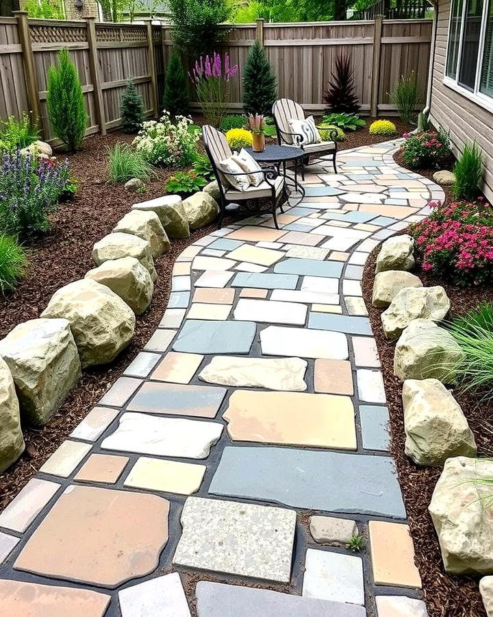 Multi Toned Stone Pathway