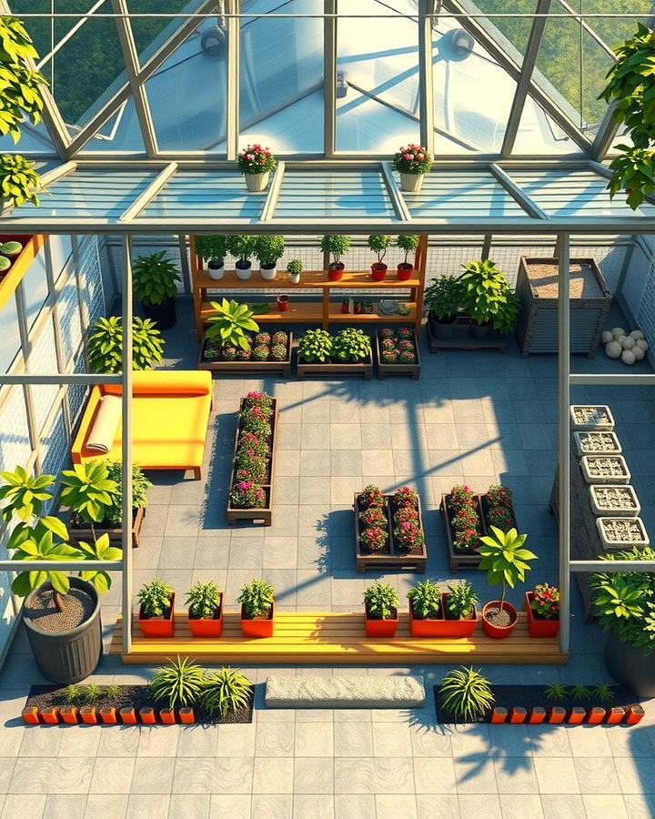 Multi Zone Greenhouse Layout