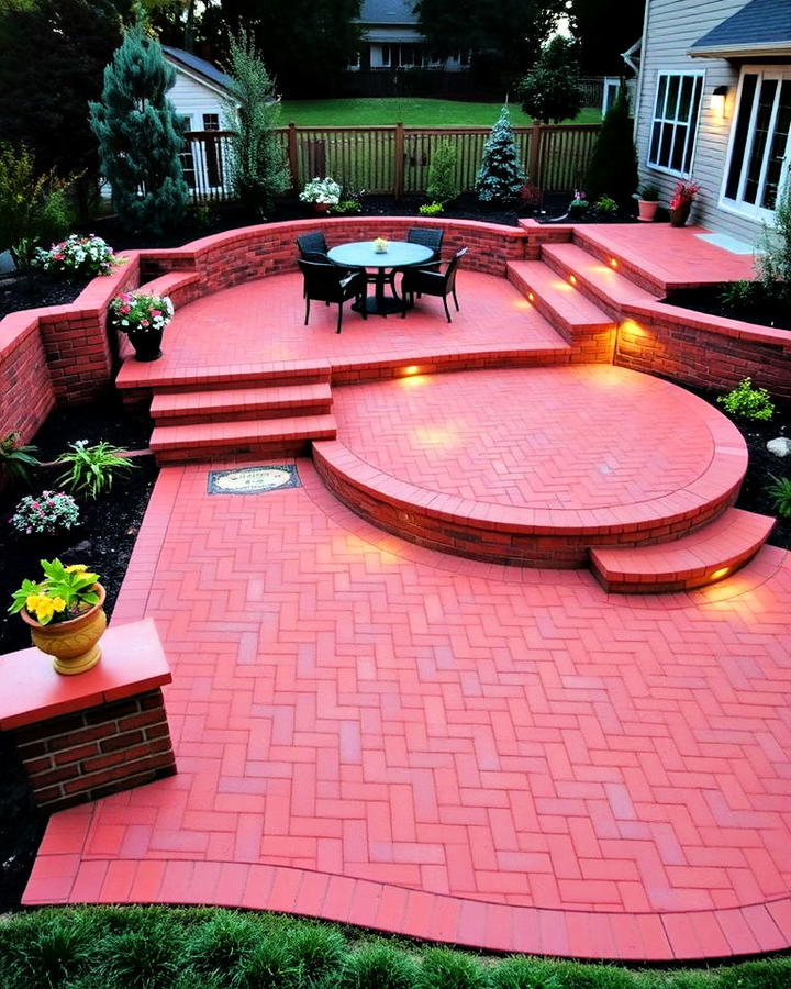 Multi level Patio to Add Depth