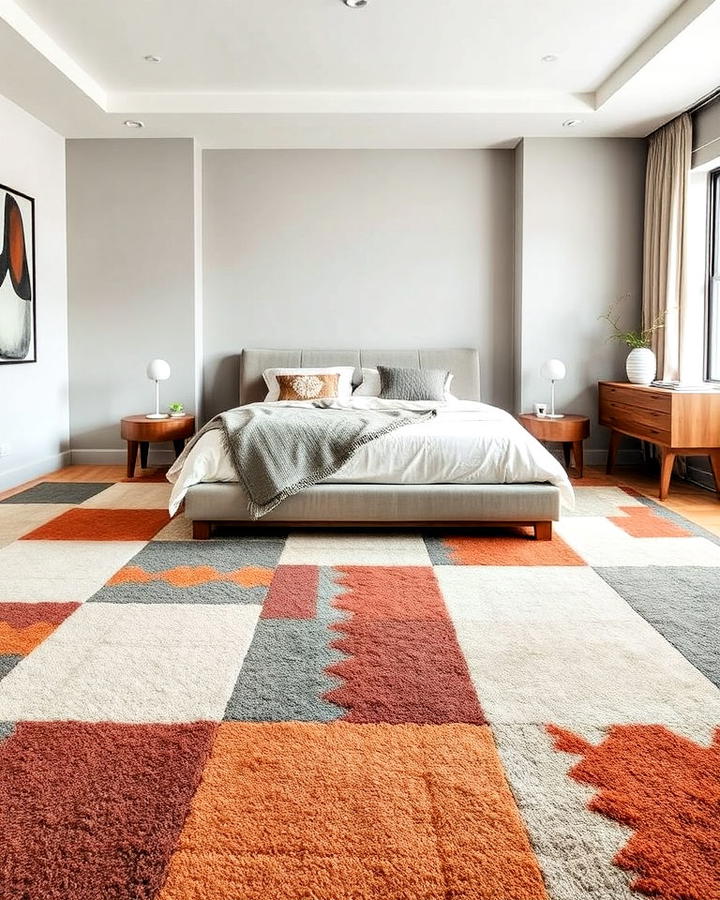 Multi tonal Bedroom Carpet for a Dynamic Look