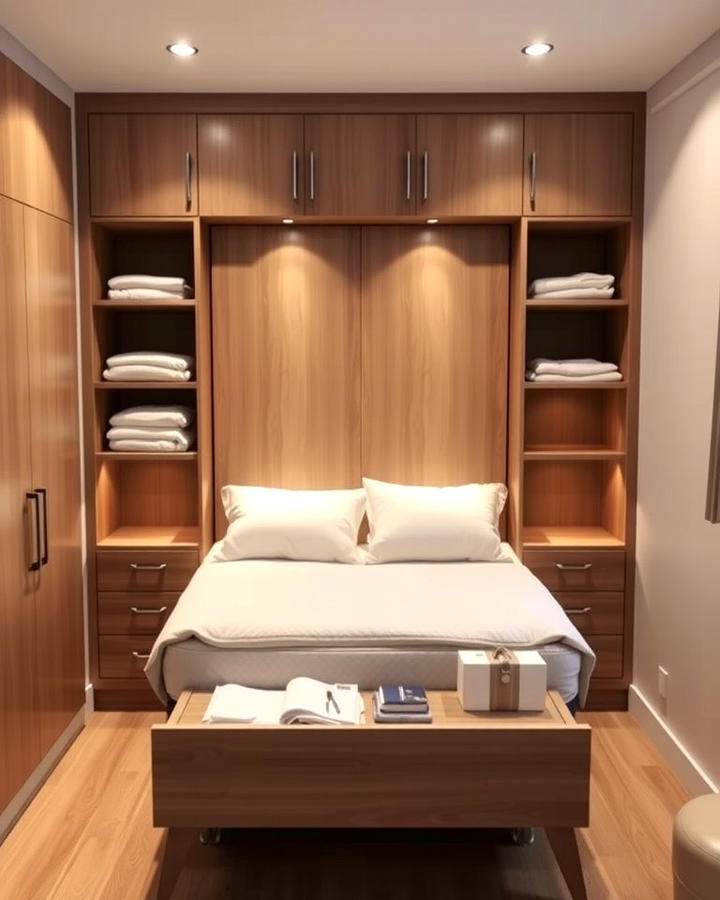 Murphy Bed Storage Compartments