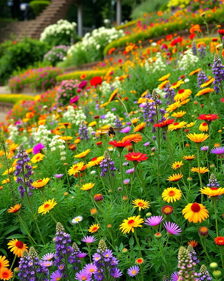 Native Wildflower Terraces for Low Maintenance