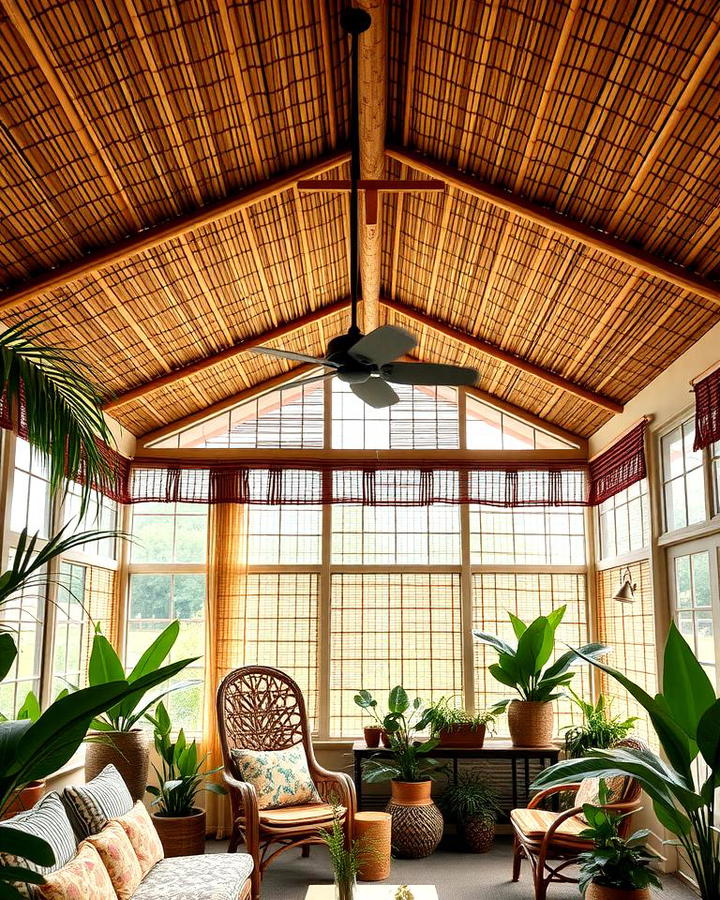 Natural Bamboo Ceiling