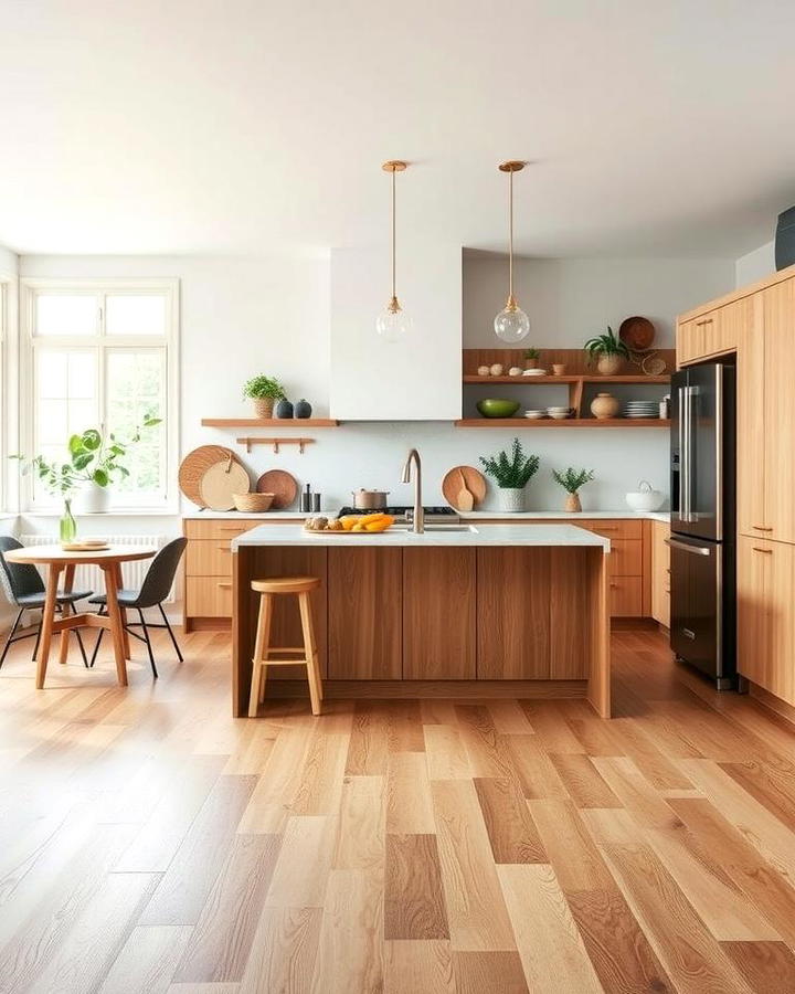 Natural Finish Wood Floors for Organic Appeal