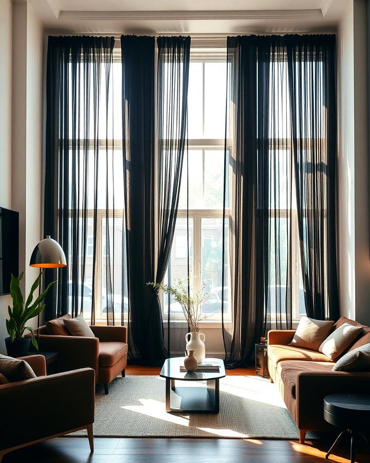 Natural Light with Black Curtains