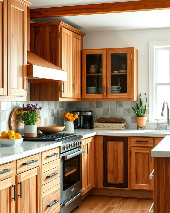 Natural Wood Cabinets