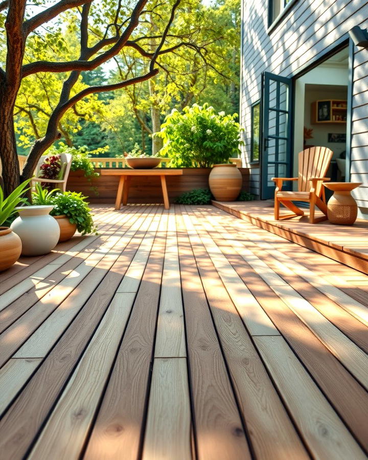 Natural Wood Decking for Timeless Appeal