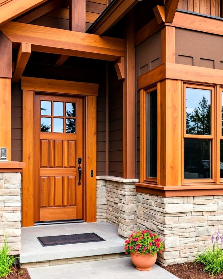 Natural Wood Elements Craftsman Exterior