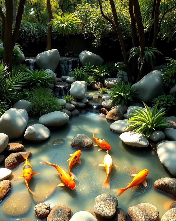 Naturalistic Koi Ponds