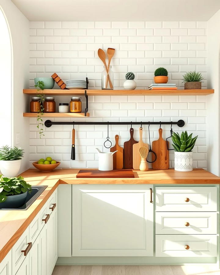 Nature Inspired Beauty with Sage Green Butcher Block