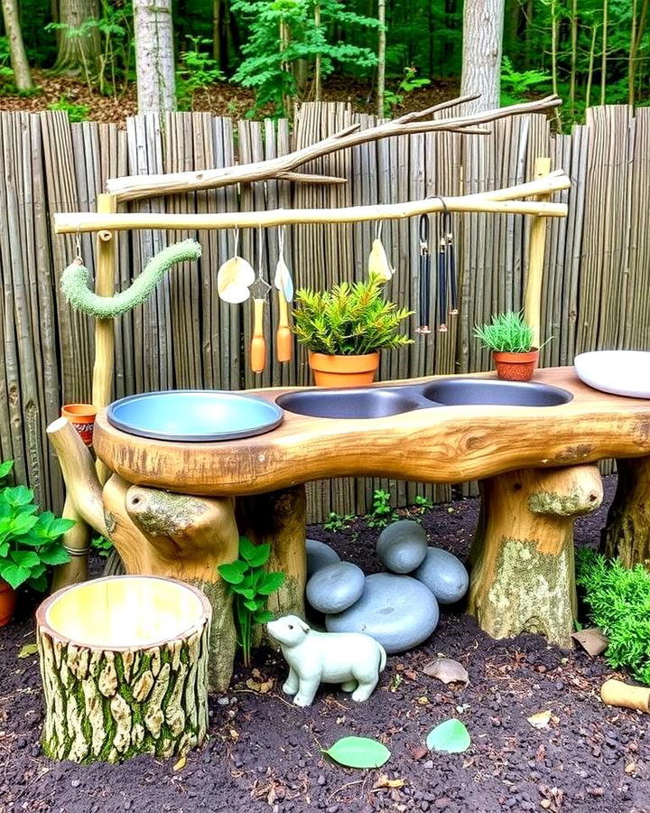 Nature Themed Mud Kitchen