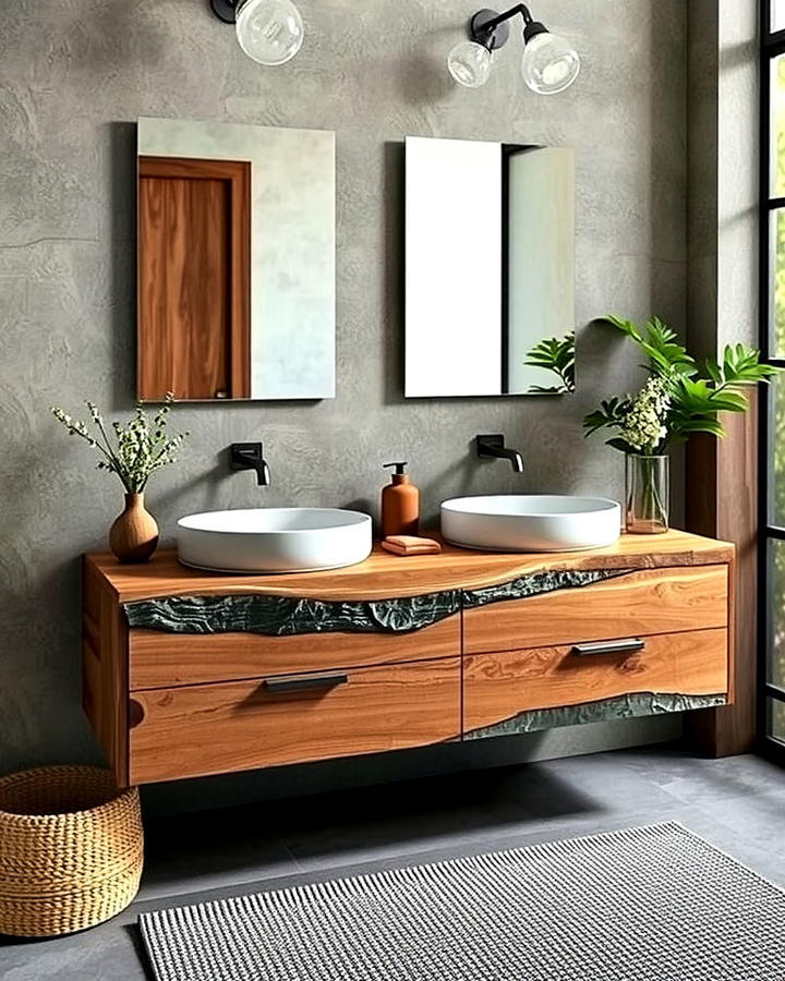 Nature inspired Floating Vanity