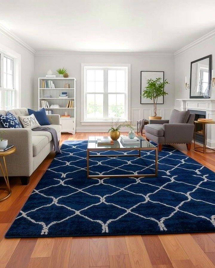 Navy Blue Rug for a Sophisticated Look