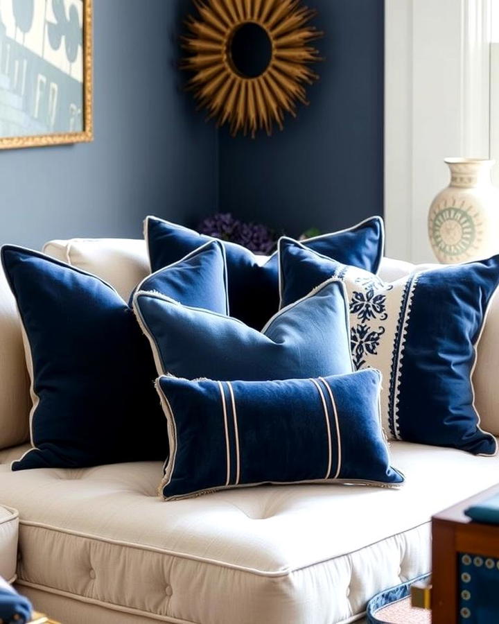 Navy Throw Pillows