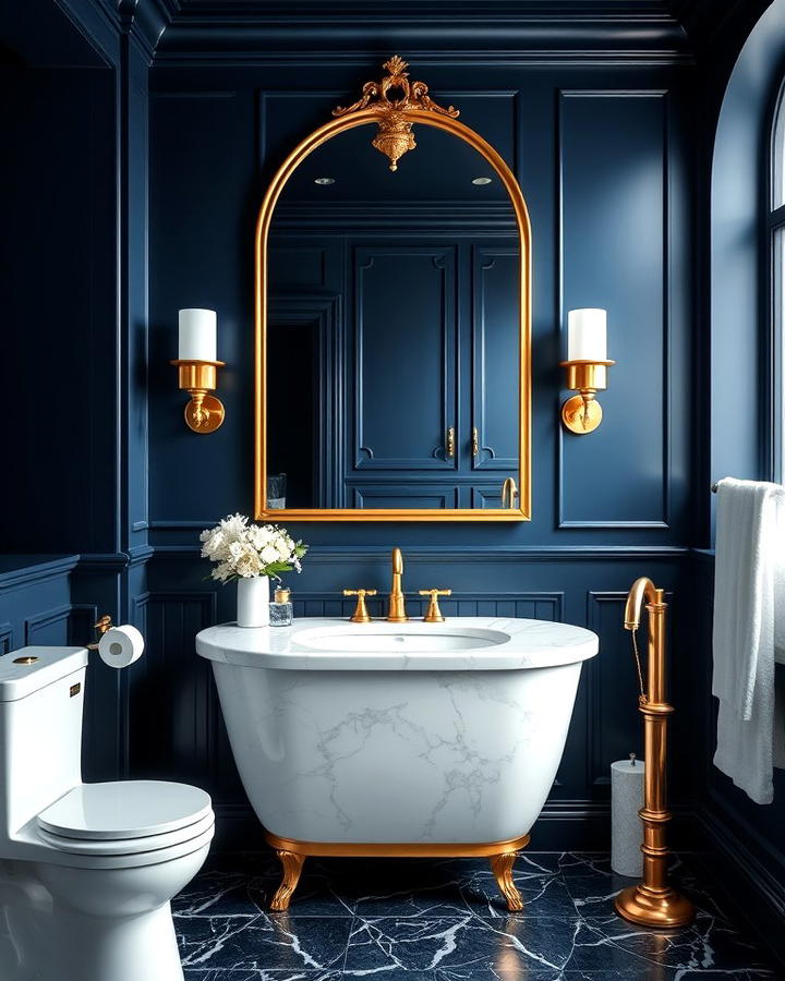 Navy and Gold Elegance