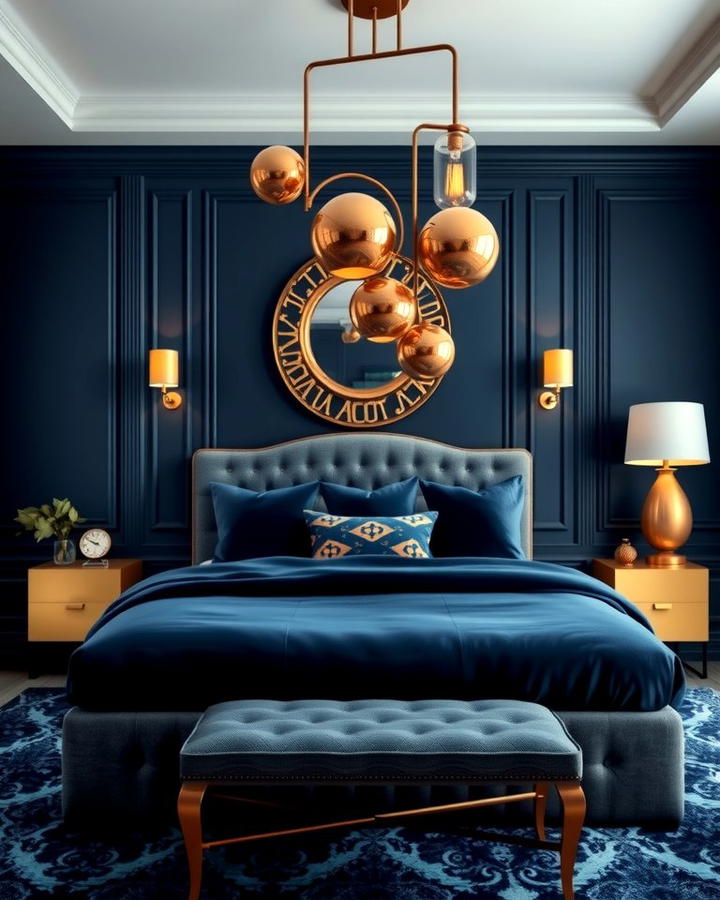 Navy and Gold