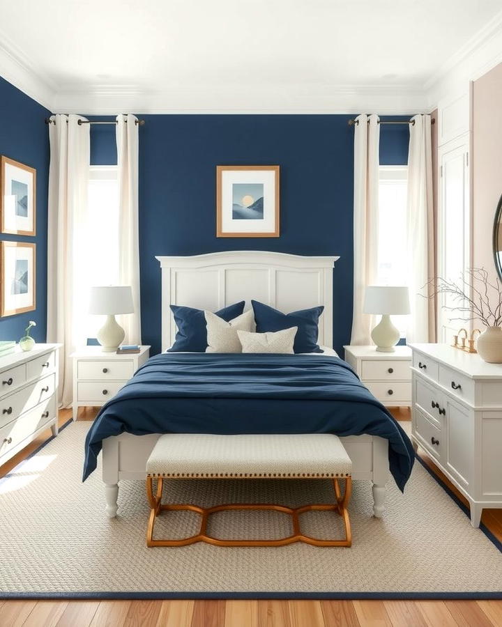 Navy and White Color Scheme