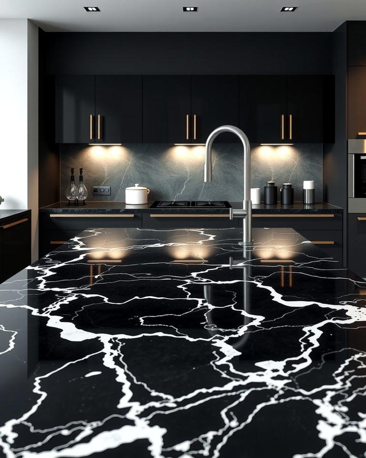 Nero Marquina Marble Countertop