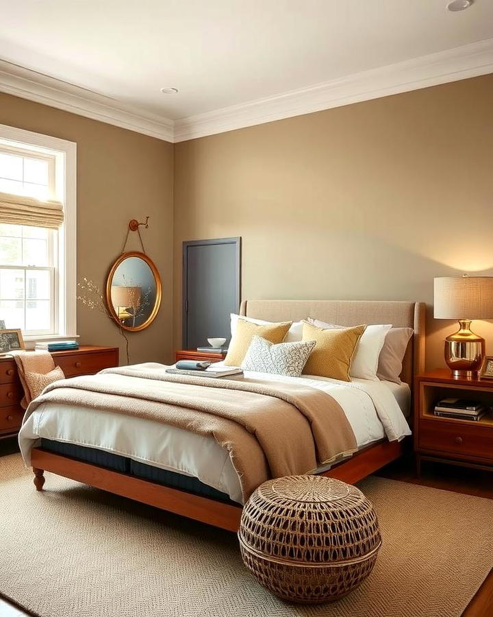 Neutral Elegance with Khaki Walls