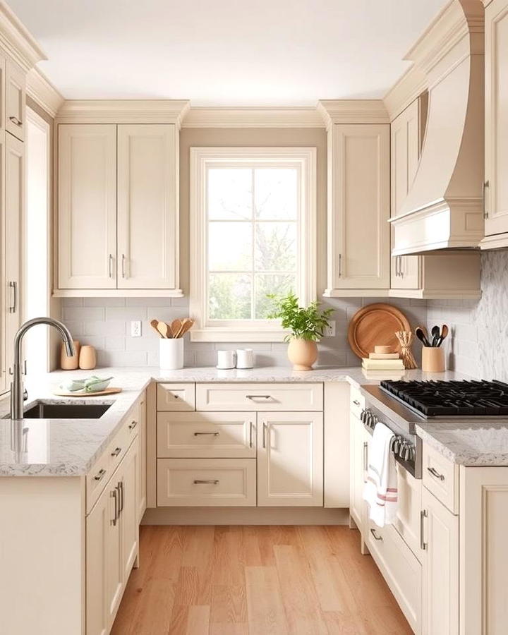 Neutral Layers with Beige Cabinets