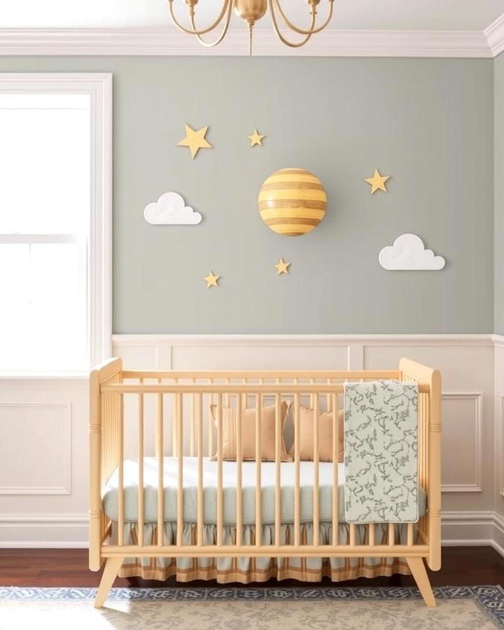 Nursery Themed Wainscoting