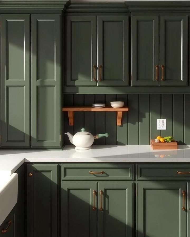 Olive Green Kitchen Cabinets