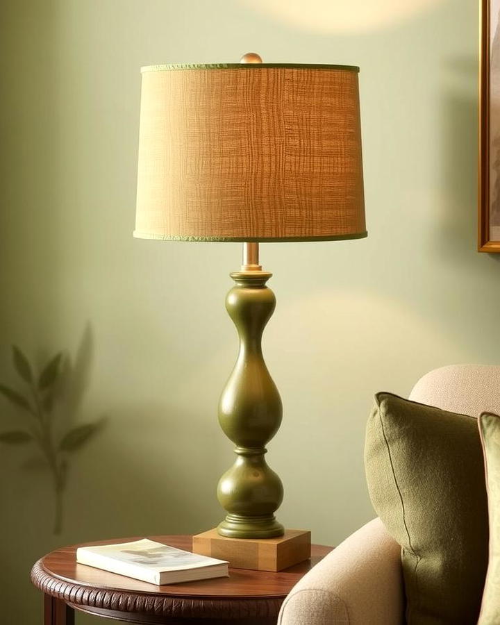 Olive Green Lampshades