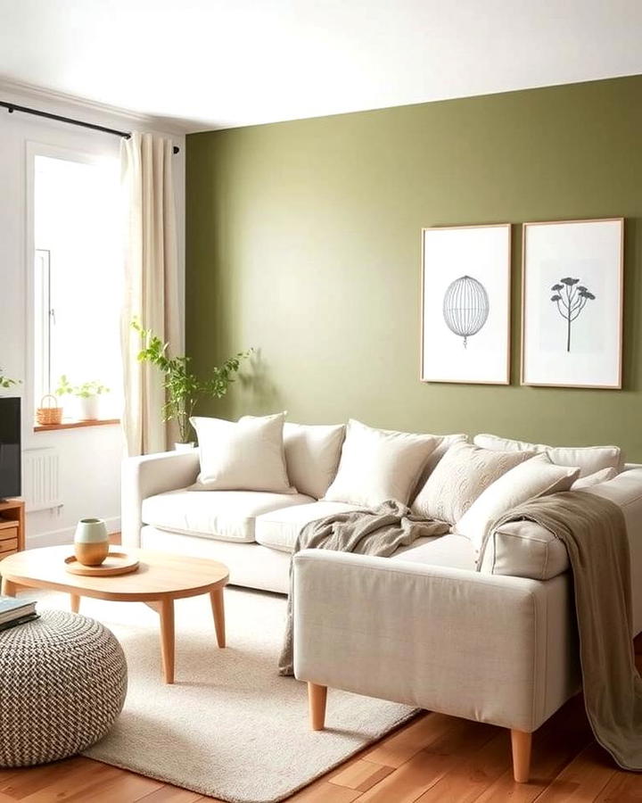 Olive Green with Scandinavian Design