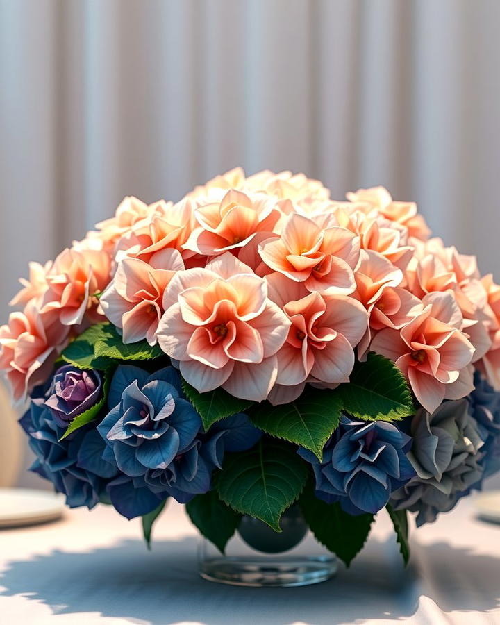 Ombre Hydrangea Centerpiece