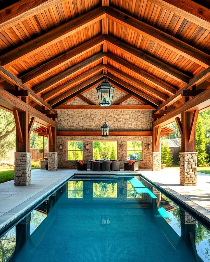 Open Air Pavilion Style Pool House