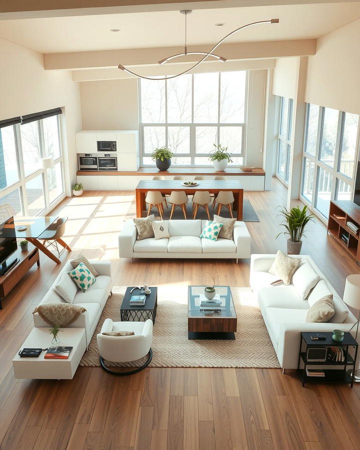 Open Concept Living Room Layout