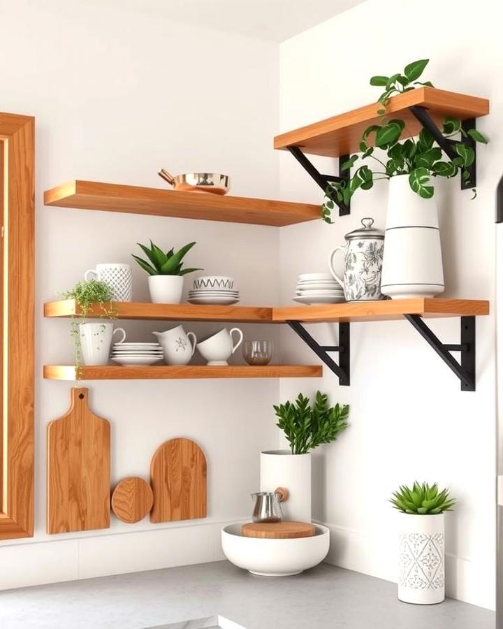 Open Corner Shelves