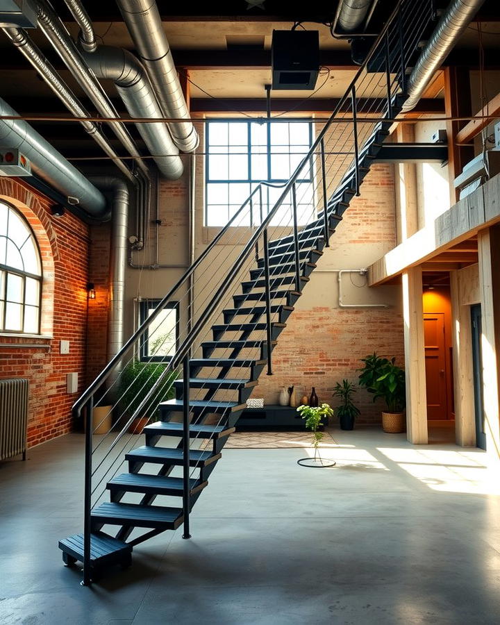 Open Metal Staircases