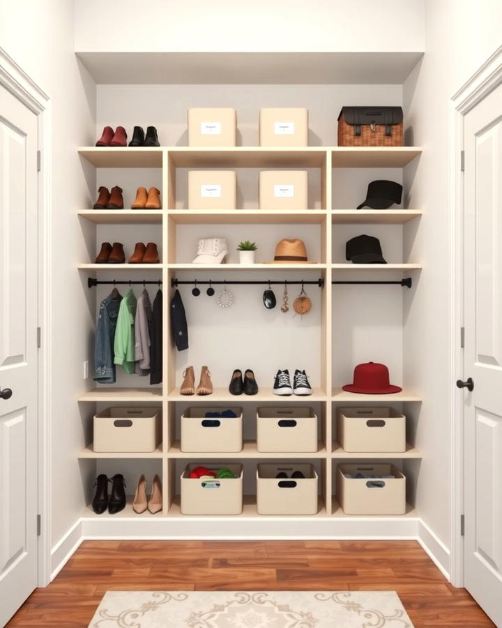 Open Shelving Closet