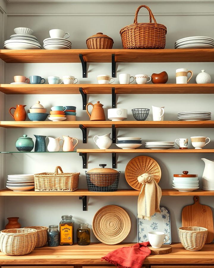 Open Shelving Display