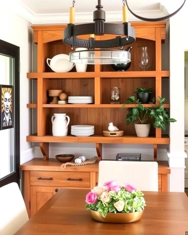 Open Shelving for Display and Convenience