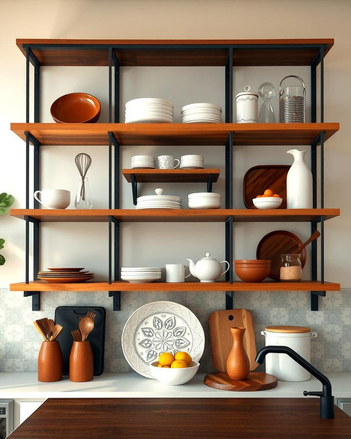 Open Shelving for Display and Storage