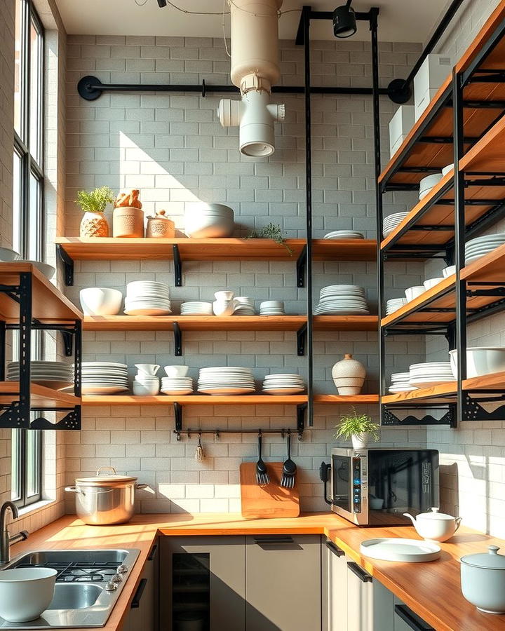 Open Shelving for Practical Storage