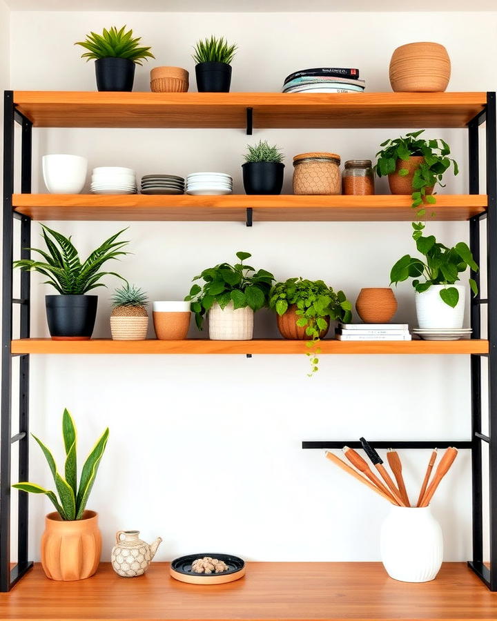 Open Shelving for Scandinavian Decor