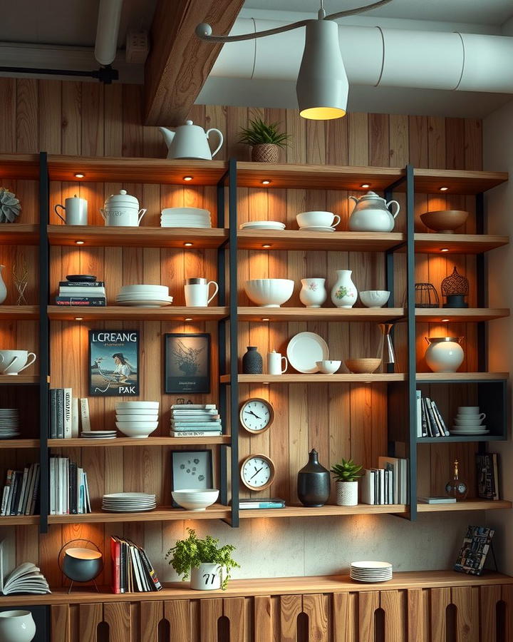 Open Shelving with Style