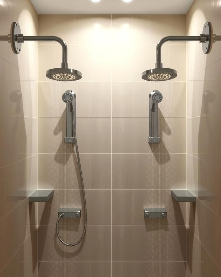 Opposite Facing Showerheads