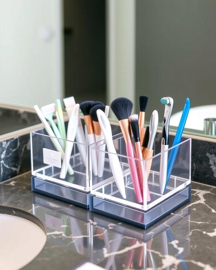 Opt for Clear Acrylic Organizers